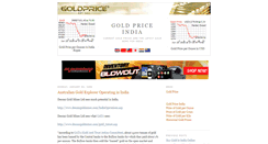 Desktop Screenshot of goldprice.in