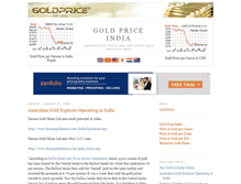 Tablet Screenshot of goldprice.in