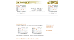 Desktop Screenshot of goldprice.com.au