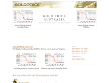 Tablet Screenshot of goldprice.com.au