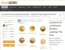Tablet Screenshot of goldprice.com